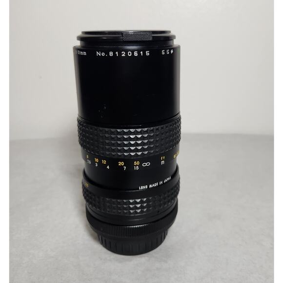 Pentax Kitstar Zoom Multicoated 1:4.5 F=80-200MM No. 8120616 55 Lens W/Caps - Picture 4 of 8